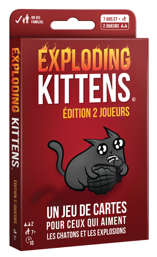 Exploding Kittens : Edition 2 joueurs - Passion du jeu