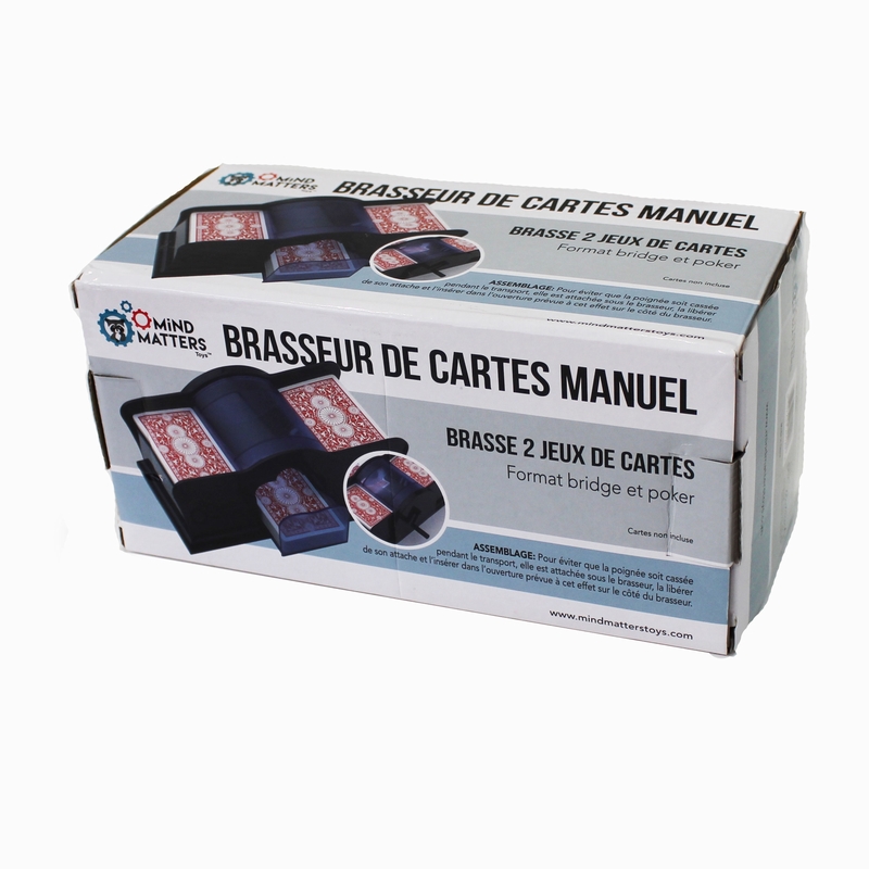 Mélangeur De Cartes à Manivelle - Machine à Battre Les Cartes Pour Poker, 1-2 Jeux, Mélange Rapide Et Simple, Sans Piles