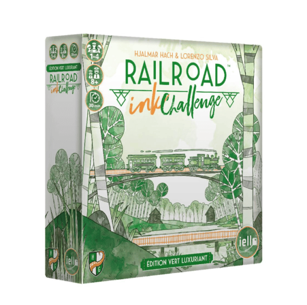 Railroad Ink Challenge: Edizione Foglia Verde - Gioco Di Dadi Tattico Per 1-4 Giocatori, Da 8 Anni. In Tedesco. Crea Le Tue Reti Con Foreste E Sentieri.
