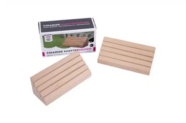 Porte carte bois pyramide