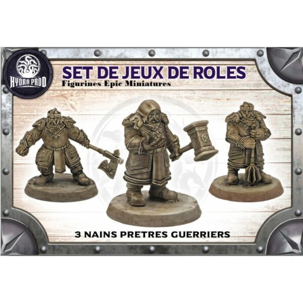 Set de Jeu de rôles : 3 Nains guerriers barbares