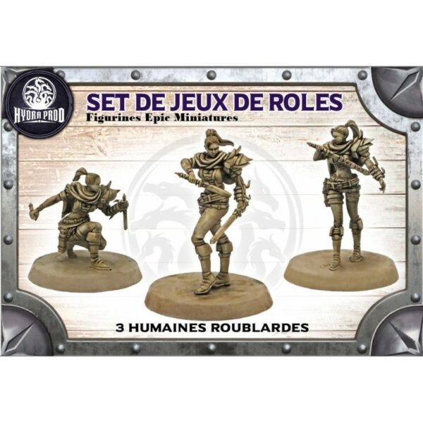 Set de Jeu de rôles : 3 humaines Roublardes