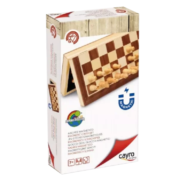 Jeu d'échec magnétique pliable 30cm Cayro
