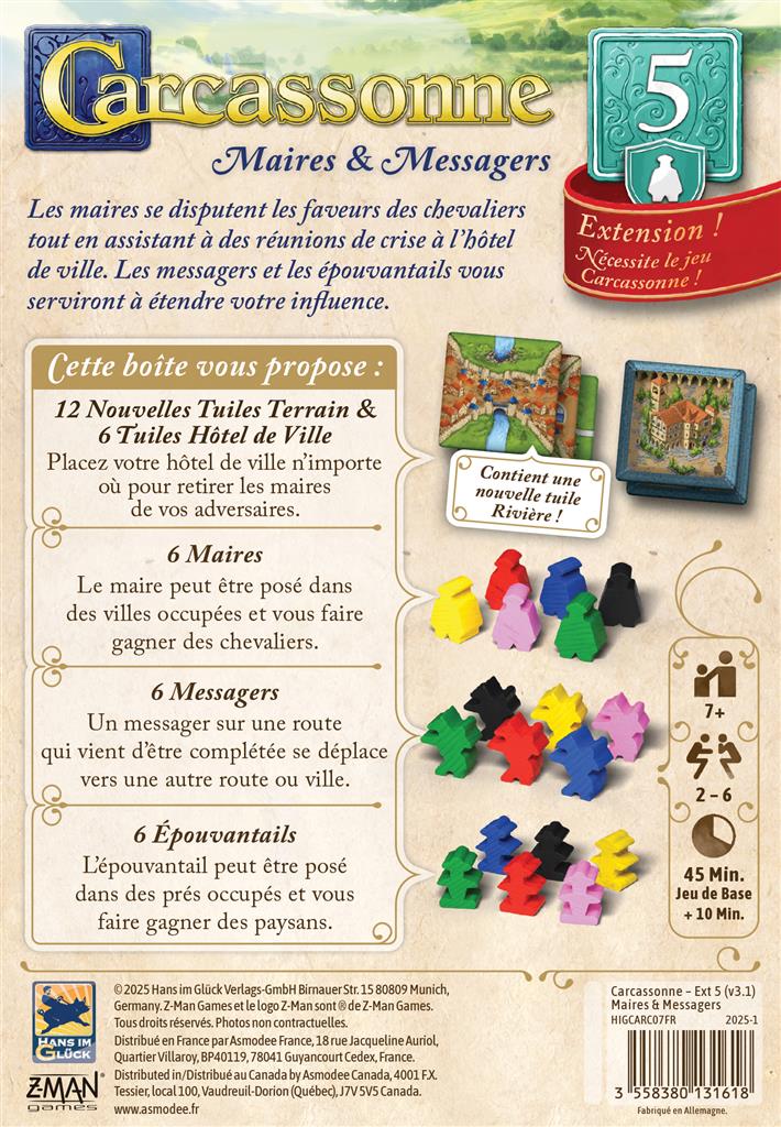 Carcassonne : Maires et Messagers (Ext 5) – Image 2